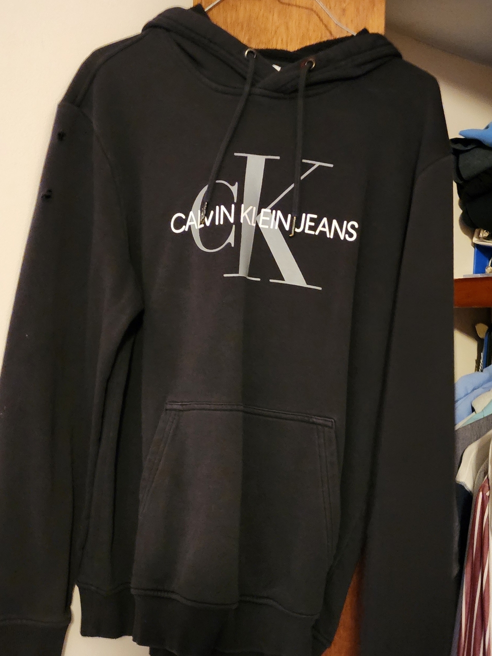 Calvin Klein Black Logo Pullover Hoodie